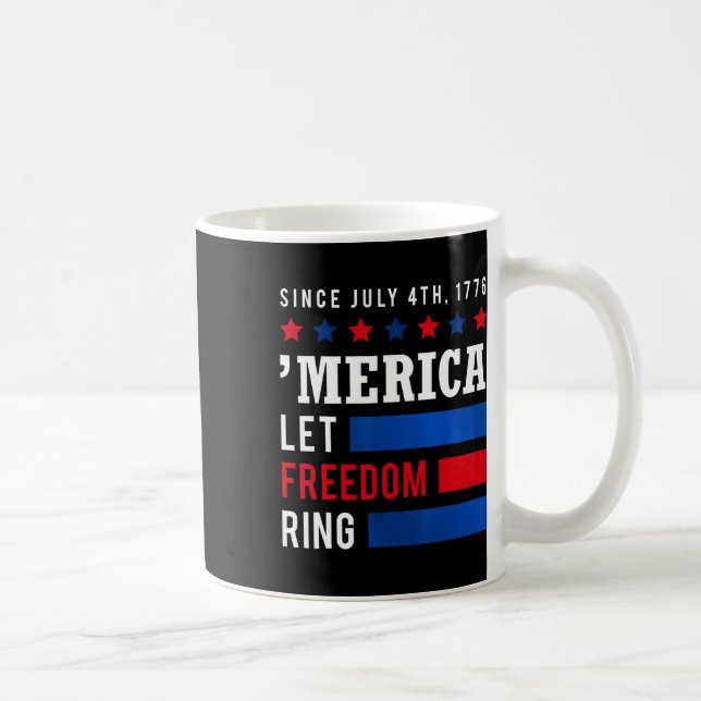 Mug Jour de l'Indépendance 4 juillet Etats-Unis Drapea (Droite)