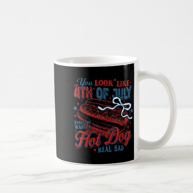 Mug Jour de l'indépendance vous avez l'air du 4 juille (Droite)