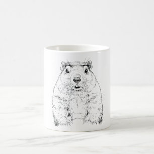 Mug Jour de marmotte Funny Février Prévisions animales