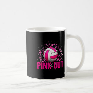 Mug Jour de match de volley-ball Nk Out Sensibilisatio