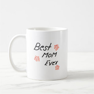 Mug jour de mère heureuse simple écrit à la main perso