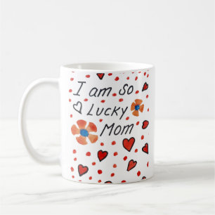 Mug jour de mère heureuse simple écrit à la main perso