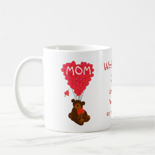 Mug Jour de mères personnalisé d'ours de nounours