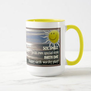 Mug Jour de naissance de sourire de solénoïde