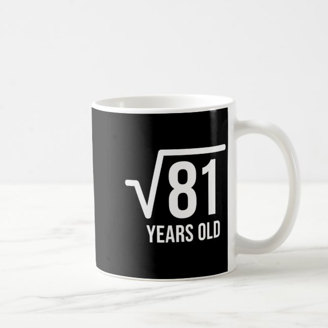 Mug Jour de naissance racine carrée de mathématiques 8 (Droite)