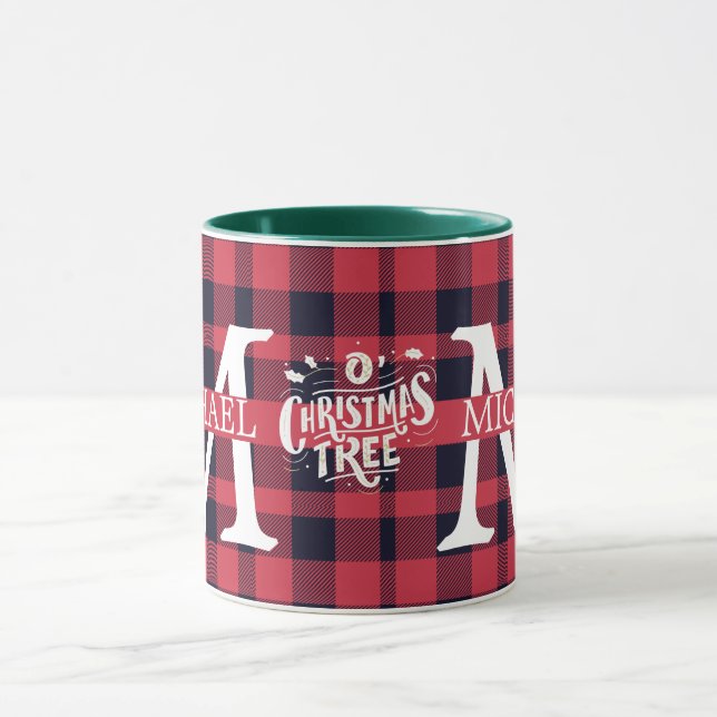 Mug Jour de Noël de Buffalo Plaid (Centre)