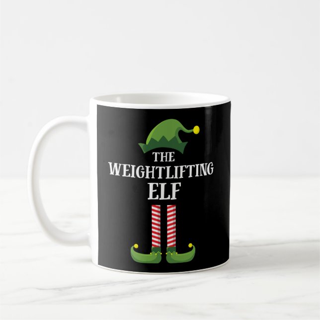 Mug Jour de Noël du groupe de famille Elf Correspondan (Gauche)