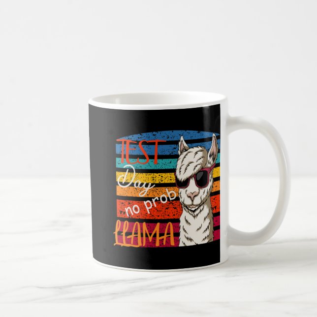 Mug Jour de test No Prob Llama Professeur Professeur P (Droite)