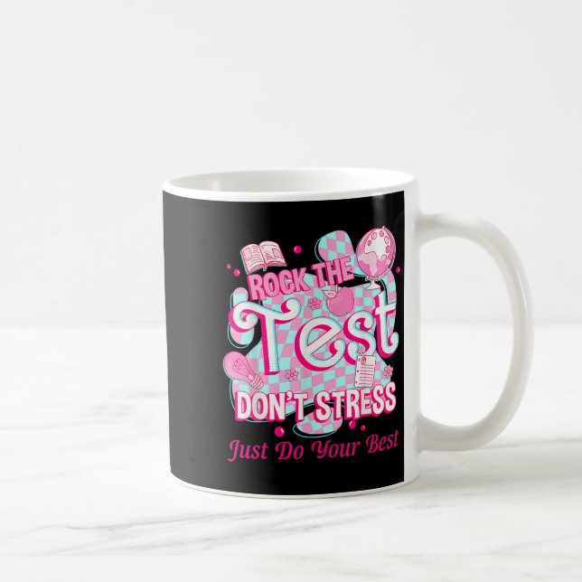 Mug Jour De Test Rock The Test Motivation Pour Enseign (Droite)
