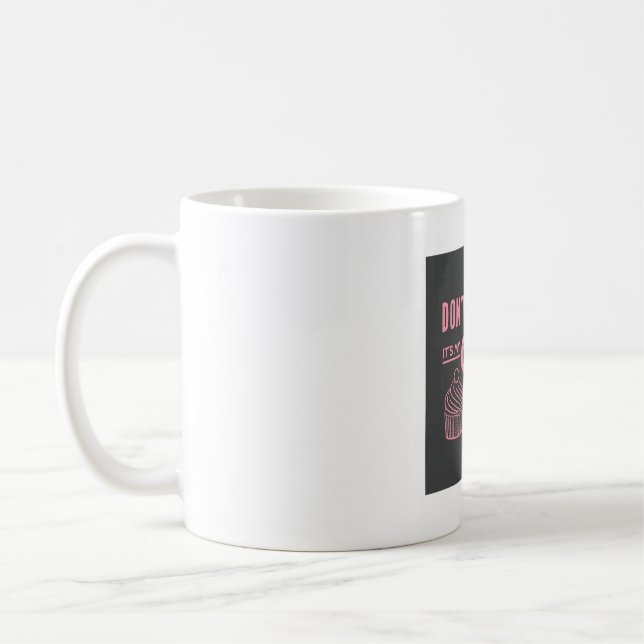 Mug Jour de triche avec Cupcake Rose (Gauche)