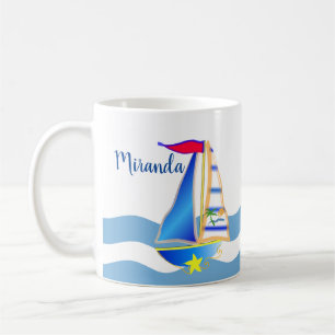 Mug Jour de voile ensoleillé Personnalisé
