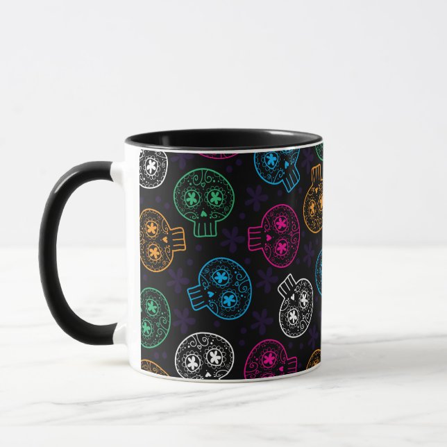 Mug Jour des crânes de sucre des Calaveritas Mortes (Gauche)