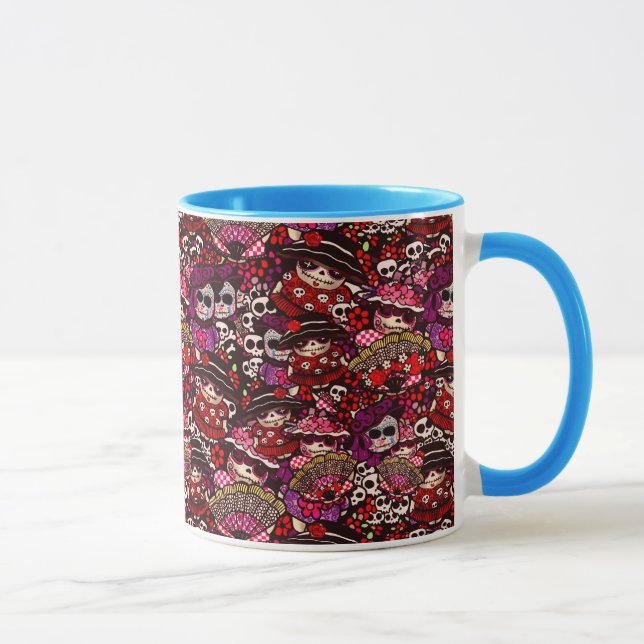 Mug Jour des Doodles Morts Dia de los Muertos (Droite)