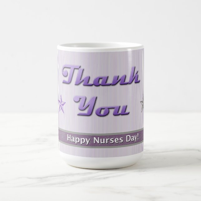 Mug Jour des infirmières Purple Stripe (Centre)