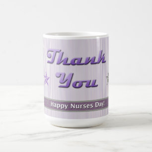 Mug Jour des infirmières Purple Stripe