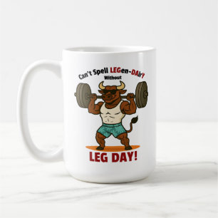 Mug Jour des jambes légendaire – Entraînement drôle de