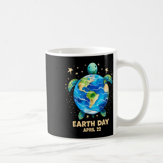 Mug Jour des terres 2025 Restaurer Earth Sea Turtle Ar (Droite)