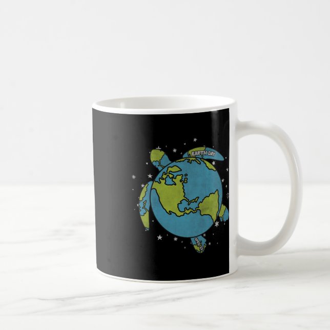 Mug Jour des terres 2025 Restaurer Recycle Sea Turtle  (Droite)