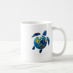 Mug Jour des terres 2025 Save Earth Sea Turtle Art Sav