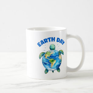 Mug Jour des terres 2025 Sea Turtle Art Sauvez La Plan