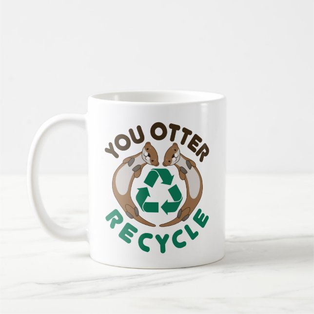 Mug Jour des terres de recyclage (Gauche)