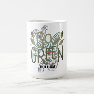 Mug jour des terres, devenez écolo, art simple et élég