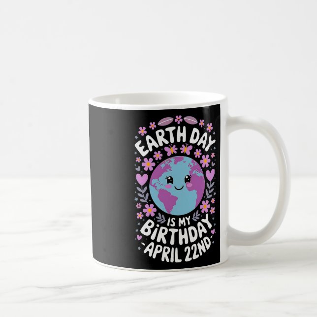 Mug Jour des terres Est Mon Anniversaire Pour Les Fill (Droite)