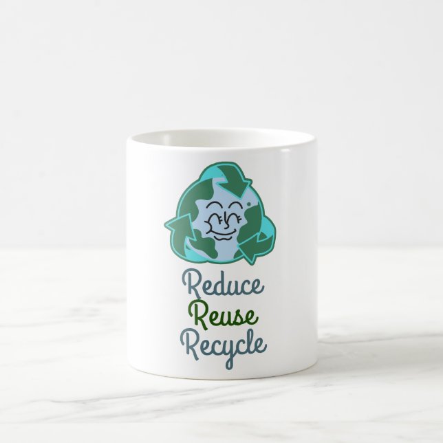 Mug jour des terres, réduire la réutilisation recycler (Centre)
