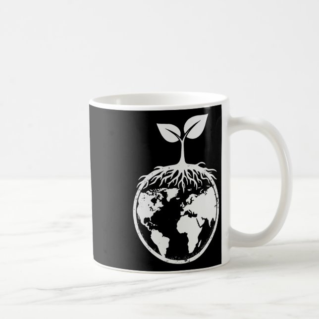 Mug Jour des terres Tous Les Jours Plante Plus D'Arbre (Droite)
