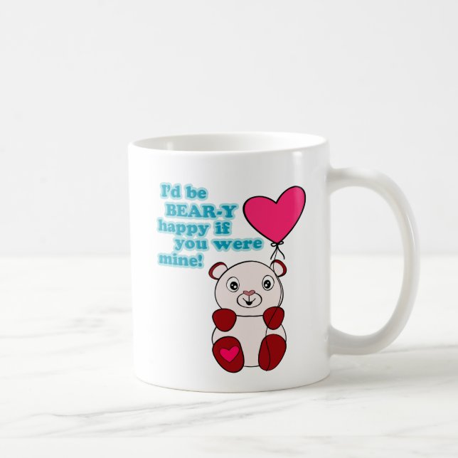 Mug Jour des Valentines de l'amour de l'ours (Droite)