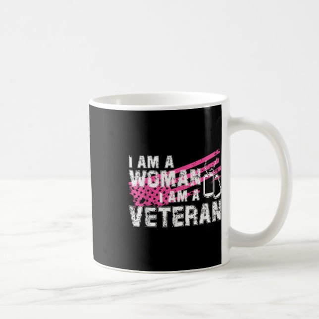 Mug Jour des vétérans du drapeau américain rose fémini (Droite)