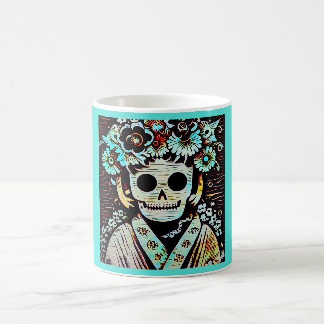 Mug Jour du crâne de sucre mort 4 (Centre)
