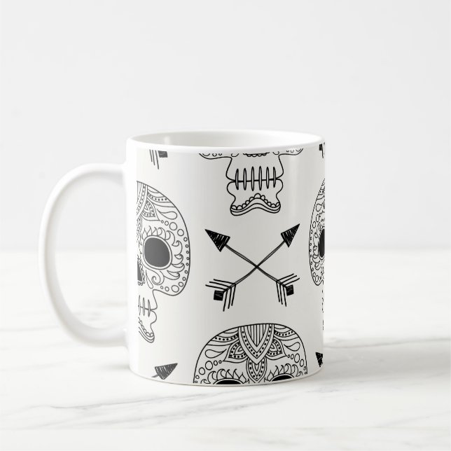 Mug Jour du crâne mexicain des morts (Gauche)