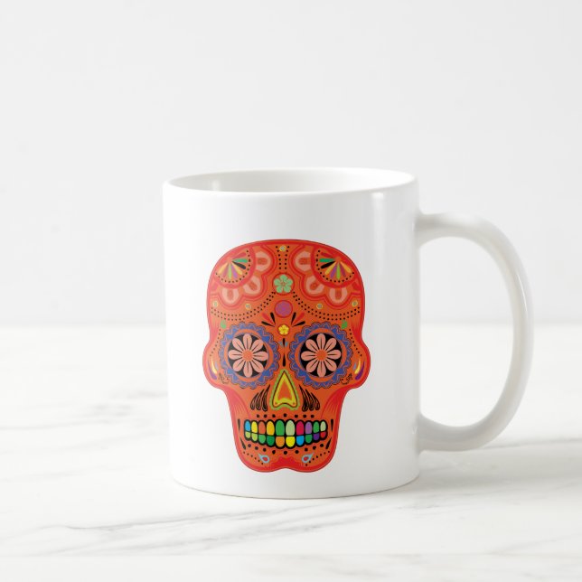 Mug Jour du crâne mort de sucre (Droite)