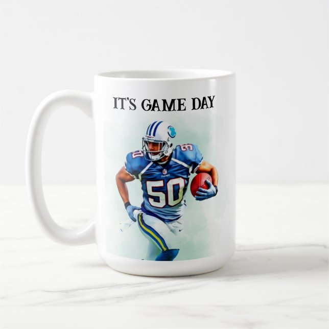 Mug Jour du jeu Courir le football américain 50e anniv (Gauche)
