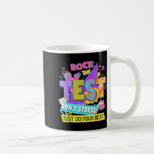 Mug Jour du test, Rock le test ne stressez pas, faites