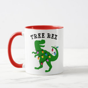 Mug Jour férié des dinosaures de Noël Rex Tree
