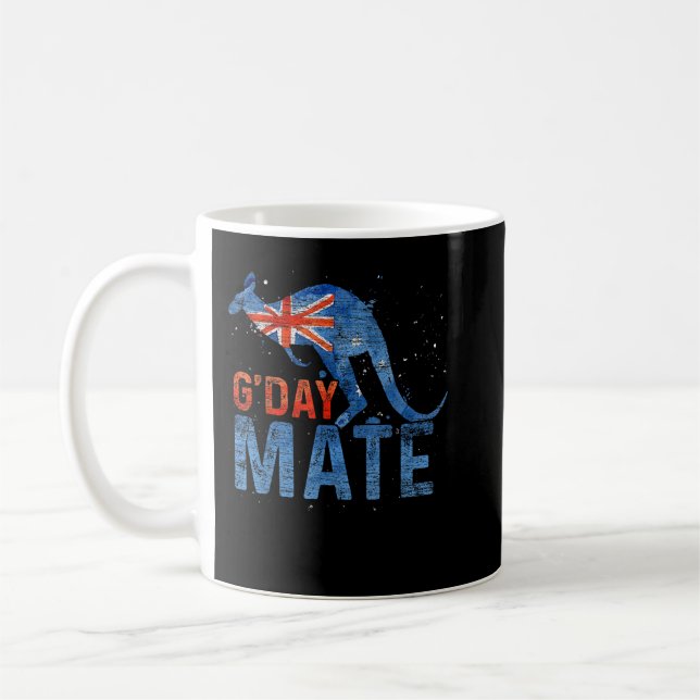 Mug Jour G Mate Kangaroo Aussie Animal Australie Drape (Gauche)