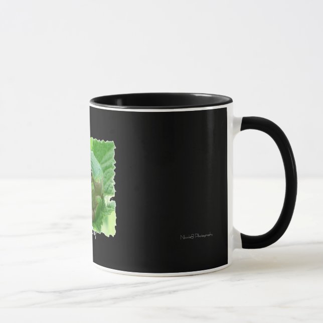 Mug Jour heureux - grenouille verte sur la feuille (Droite)