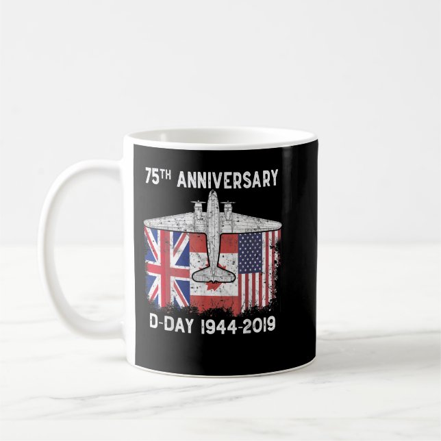 Mug Jour J 75e anniversaire Normandie Atterrissage Aér (Gauche)