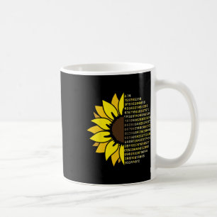 Mug Jour Pi Tournesol 3.14 Numéro Pi Symbole Math Scie