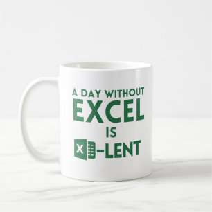 Mug jour sans excel, drôle cadeau pour comptable