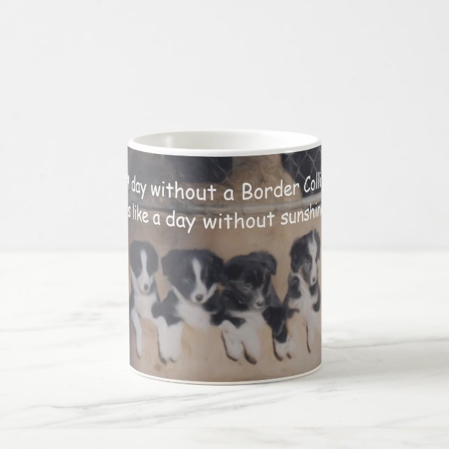 Mug Jour sans frontière Collie mignonne (Centre)