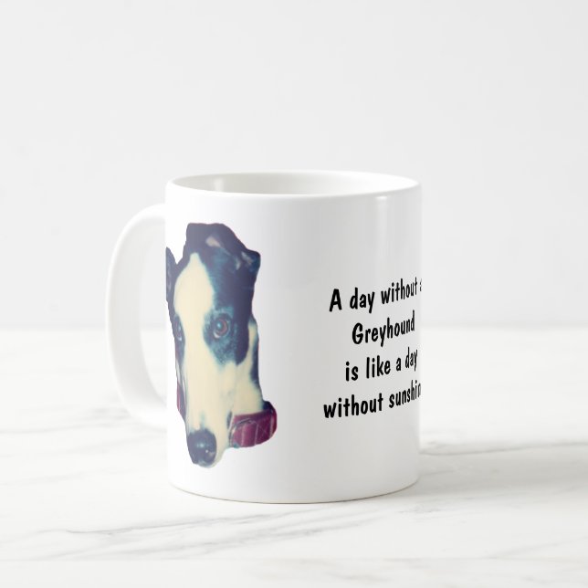 Mug Jour sans un Greyhound Mignon (Devant gauche)