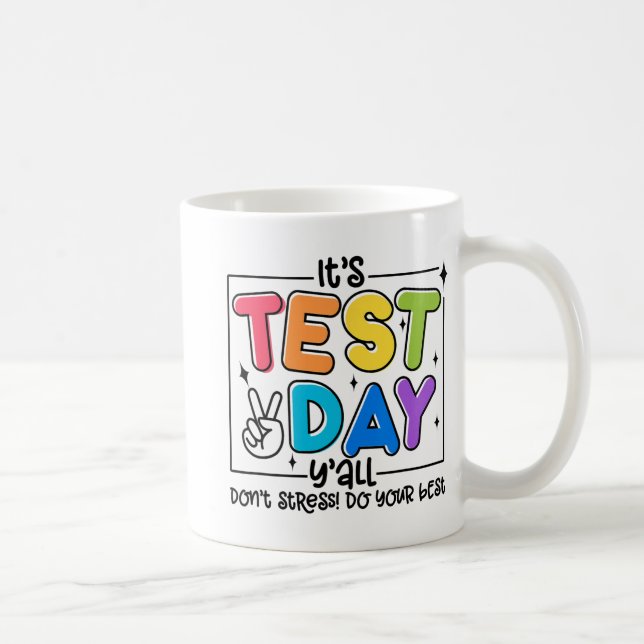 Mug Jour Y'all Rock Le Test 1 2 3 Motivationnel (Droite)