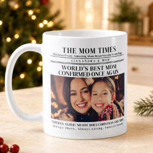 Mug Journal de Noël Photo de la Meilleure Mère du Mond