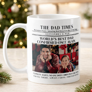Mug Journal de Noël Photo du Meilleur Papa du Monde