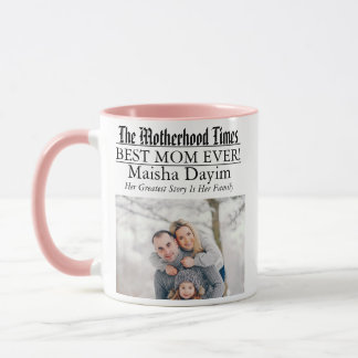 Mug Journal personnalisé « Meilleure maman » avec phot