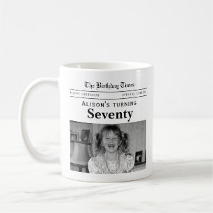 Mug Journal pour 70e anniversaire