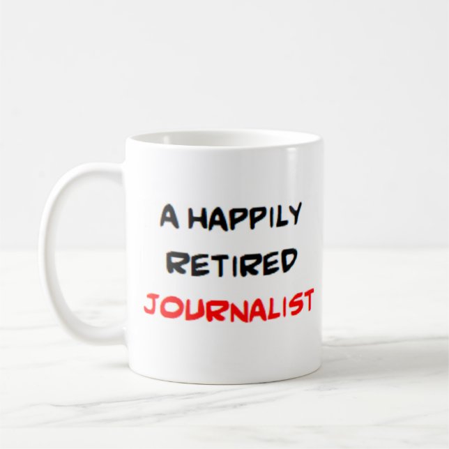 Mug journaliste à la retraite (Gauche)